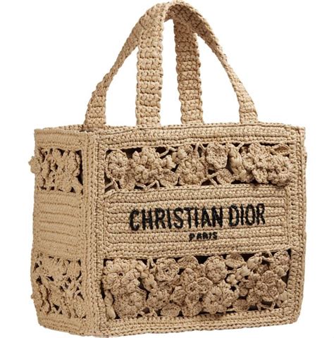 christian dior raffia book tote|dior book tote 2023 raffia.